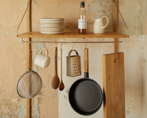Shelf Library Hanger Section | Natural Oak | H114.8 / W80