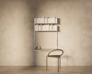 Shelf Library Add-on Desk Section | Stainless Steel | H108.4 / W80