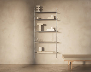 Shelf Library Single Section | Stainless Steel | H185.2 / W80