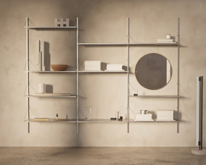 Shelf Library Triple Section | Stainless Steel | H185.2 / W80