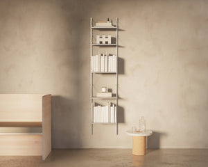 Shelf Library Single Section | Stainless Steel | H185.2 / W40