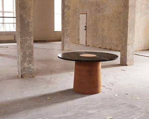Sintra Dining Table | Black Marble / Cork