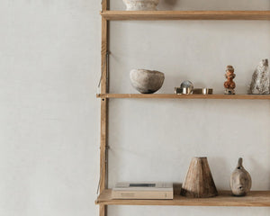 Shelf Library Single Section | Natural Oak | H185.2 / W60