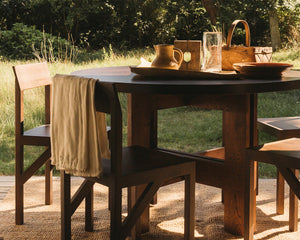 Farmhouse Table Trestles | Dark Oak