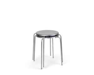 Petit Rond Stool | Stainless Steel