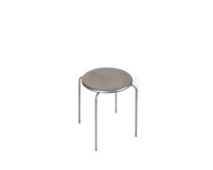 Petit Rond Stool | Stainless Steel