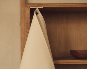 Shelf Library Canvas Cabinet | Natural Oak / Canvas