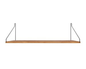 Single Shelf | Natural Oak / Black | D27 / W80