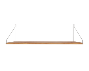 Single Shelf | Natural Oak / Stainless Steel | D27 / W80