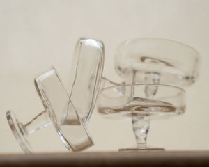 0405 Stem Glass Set of Two | Clear | Wide