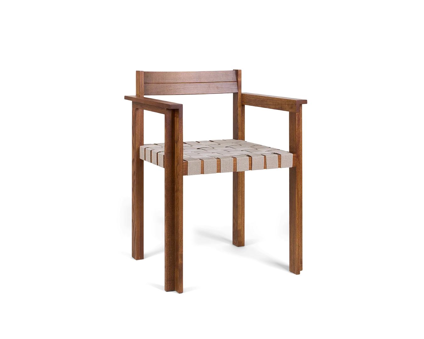 Symmetry Armrest Chair | Honey Ash Wood / Oat Fabric – FRAMA