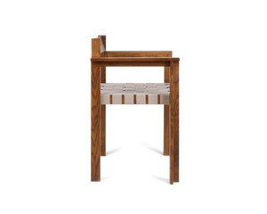 Symmetry Armrest Chair | Honey Ash Wood / Oat Fabric
