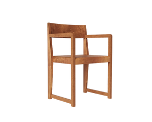 Armrest Chair 01 | Warm Brown Birch