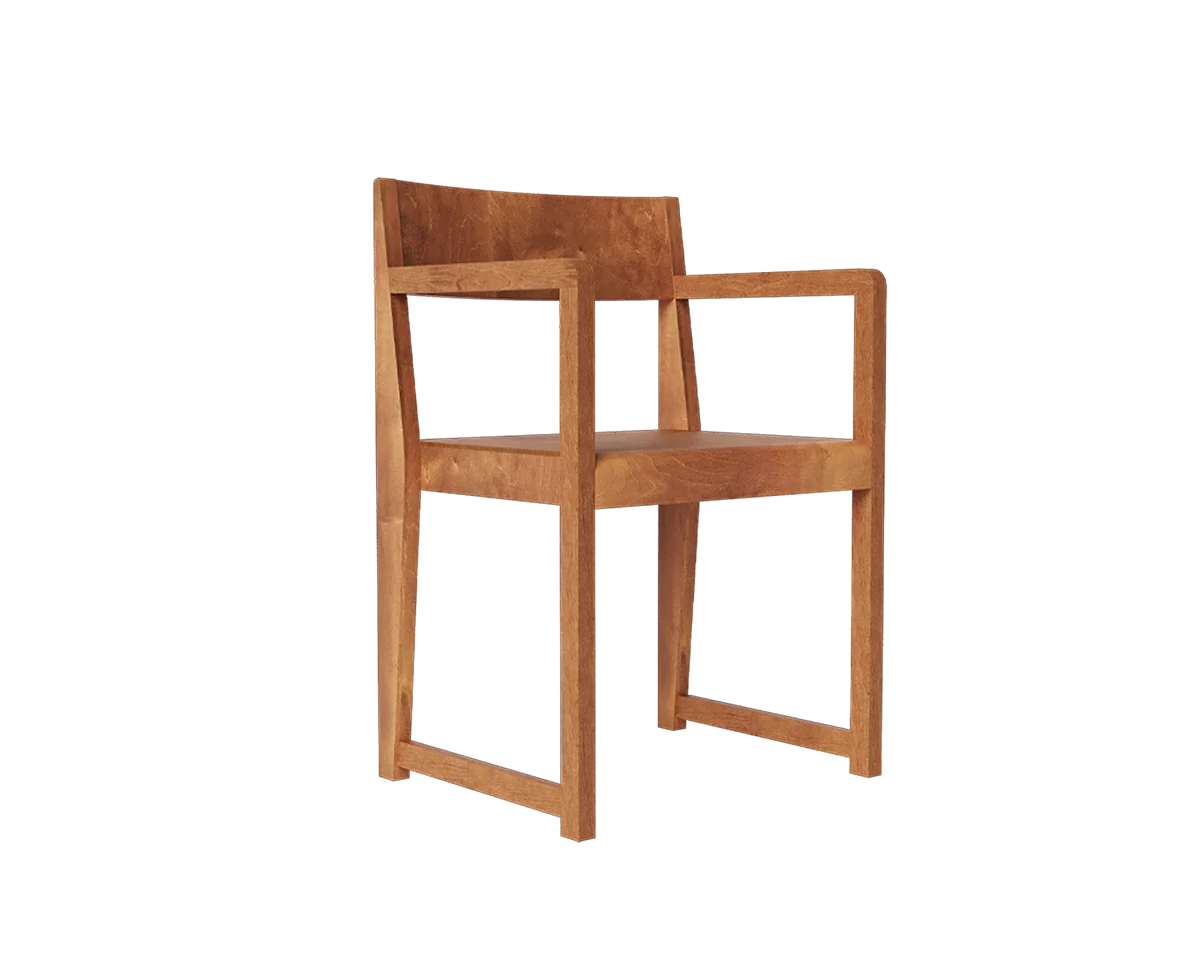 Armrest Chair 01 | Warm Brown Birch – FRAMA Armrest Chair 01 | Warm Brown Birch – FRAMA