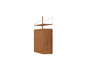Shelf Library Medium Cabinet Add-on Section | Natural Oak | H114.8 / W80