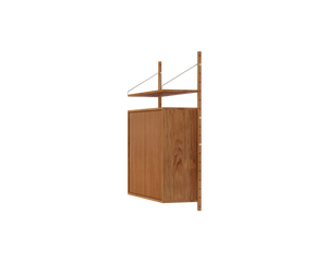 Shelf Library Medium Cabinet Section | Natural Oak | H114.8 / W80
