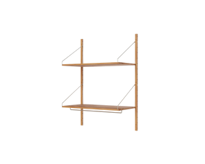 Shelf Library Hanger Section | Natural Oak | H114.8 / W80