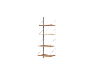 Shelf Library Add-on Section | Natural Oak | H114.8 / W40
