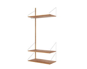 Shelf Library Add-on Hanger Section | Natural Oak | H185.2 / W80
