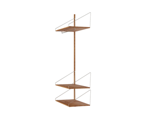 Shelf Library Add-on Hanger Section | Natural Oak | H185.2 / W80