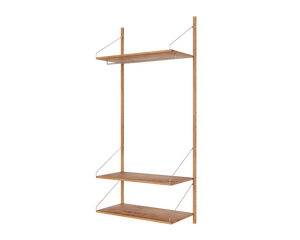 Shelf Library Hanger Section | Natural Oak | H185.2 / W80
