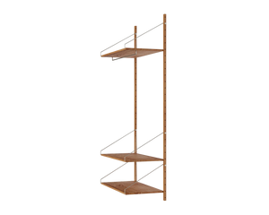Shelf Library Hanger Section | Natural Oak | H185.2 / W80