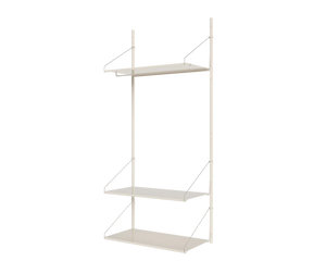 Shelf Library Hanger Section | Warm White Steel | H185.2 / W80