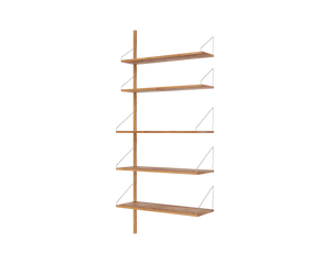 Shelf Library Add-on Section | Natural Oak | H185.2 / W80