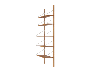 Shelf Library Single Section | Natural Oak | H185.2 / W80