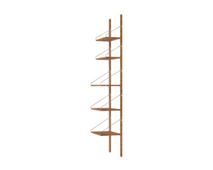 Shelf Library Single Section | Natural Oak | H185.2 / W40