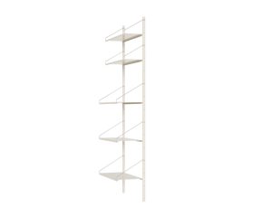 Shelf Library Single Section | Warm White Steel | H185.2 / W60