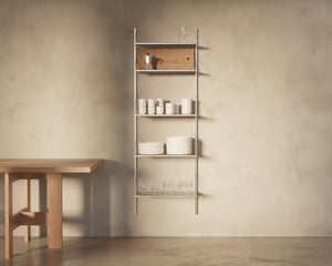Shelf Library Single Section | Stainless Steel | H185.2 / W60