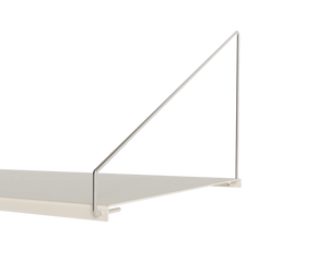 Library Desk Shelf | Warm White Steel | D40 / W80