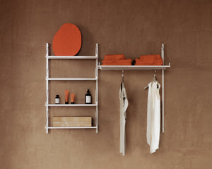 Shelf Library Hanger Section | Warm White Steel | H108.4 / W80