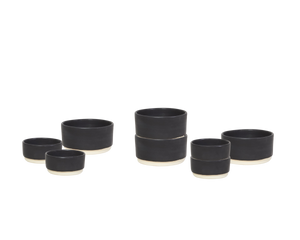 Otto Ceramic Tableware Set I Snack | Black