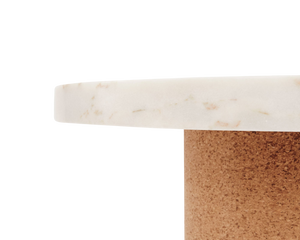 Sintra Table | White Marble / Cork | Large