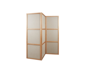 Frame Room Divider | Natural Oak / Linen | Three Panels