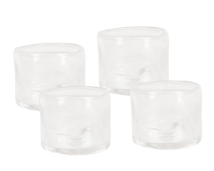 0405 Glass Set of Four | Clear | Wide