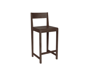 Bar Chair 01 | Dark Brown Birch | H65