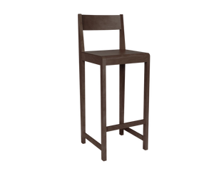 Bar Chair 01 | Dark Brown Birch | H76