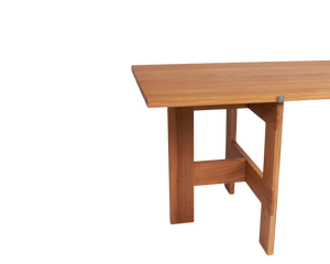 Farmhouse Trestle Table | Natural Oak | L220 Planks