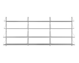 Shelf Library Triple Section | Stainless Steel | H108.4 / W80