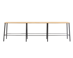 Adam Bench | Black / Oak | L160