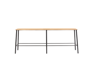 Adam Bench | Black / Oak | L120