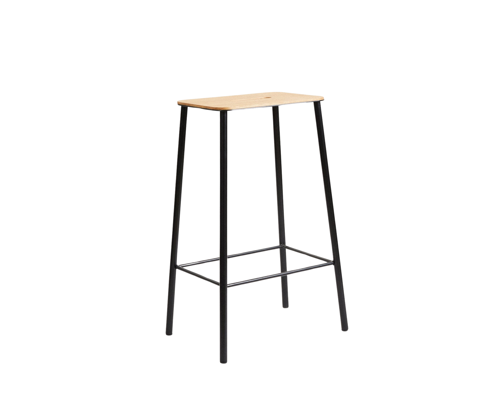 Adam Stool | Black / Oak | H65 – FRAMA