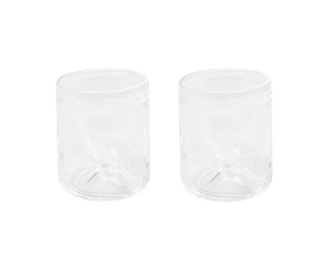 0405 Glass Set of Two | Clear | Small