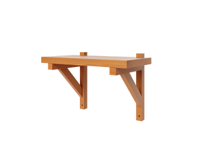 Bracket Shelf | Warm Brown Pine | Small