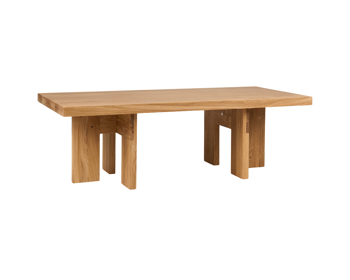 Farmhouse Coffee Table | Natural Oak | Rectangle – FRAMA