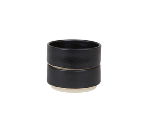 Otto Ceramic Bowls Set of Two | Black | Medium