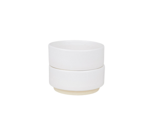 Otto Ceramic Bowls Set of Two | White | Medium